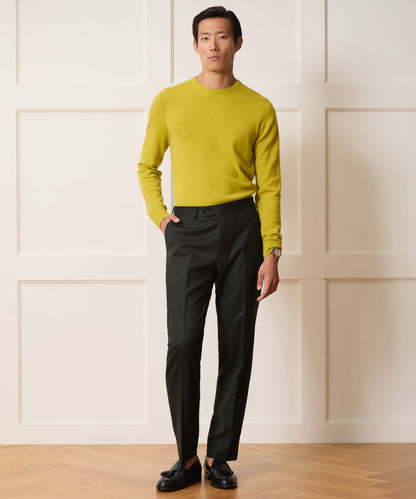 Italian Flannel Sutton Trouser - Emerald Green