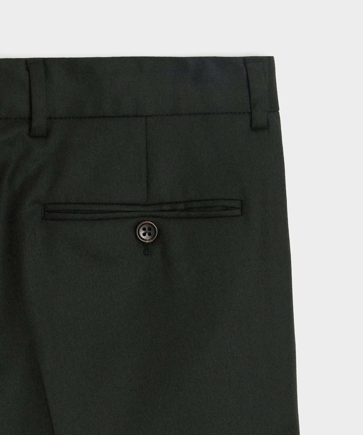 Italian Flannel Sutton Trouser - Emerald Green