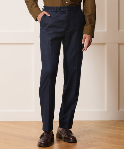Italian Flannel Sutton Trouser - Ink Navy