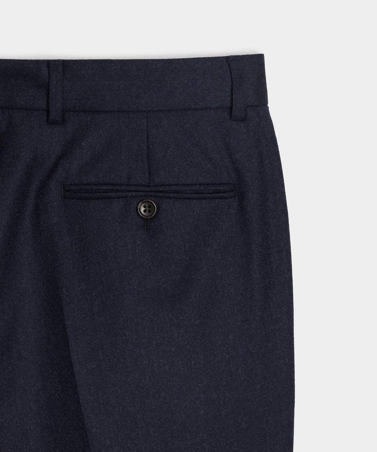 Italian Flannel Sutton Trouser - Ink Navy