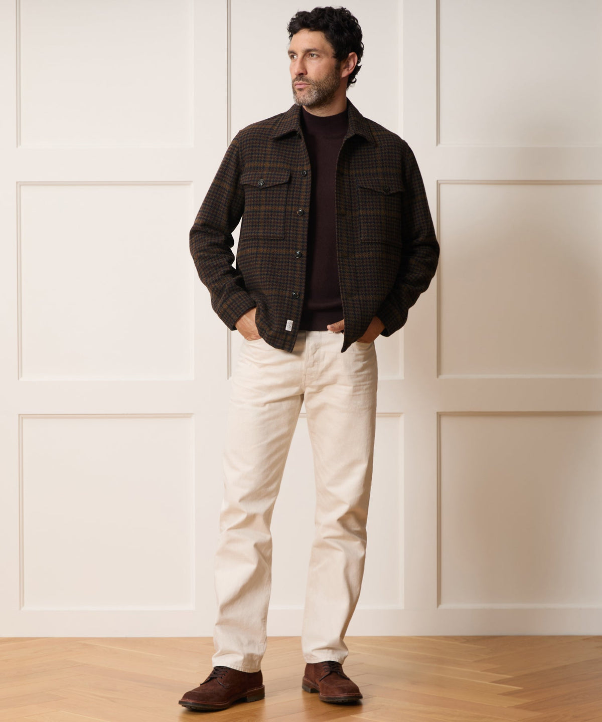 Italian Wool Lowland Shirt Jacket - Dark Olive