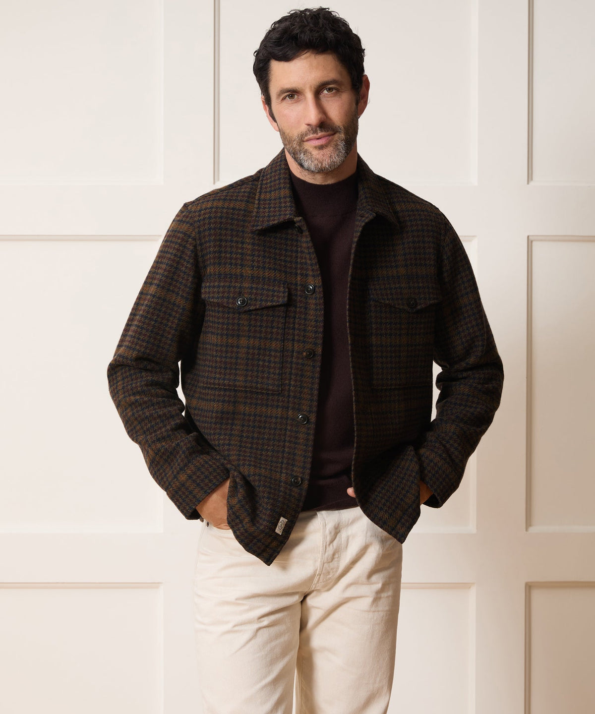 Italian Wool Lowland Shirt Jacket - Dark Olive