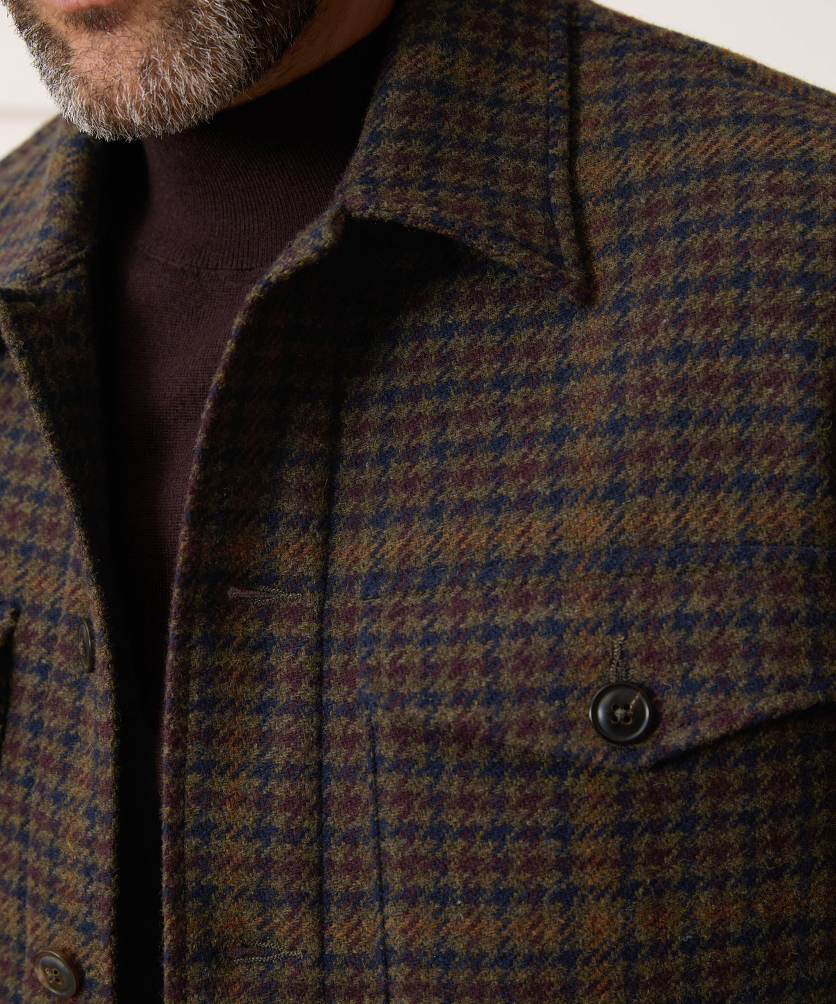 Italian Wool Lowland Shirt Jacket - Dark Olive