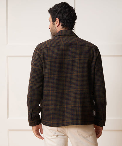 Italian Wool Lowland Shirt Jacket - Dark Olive