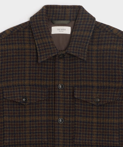 Italian Wool Lowland Shirt Jacket - Dark Olive
