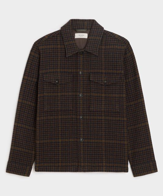 Italian Wool Lowland Shirt Jacket - Dark Olive