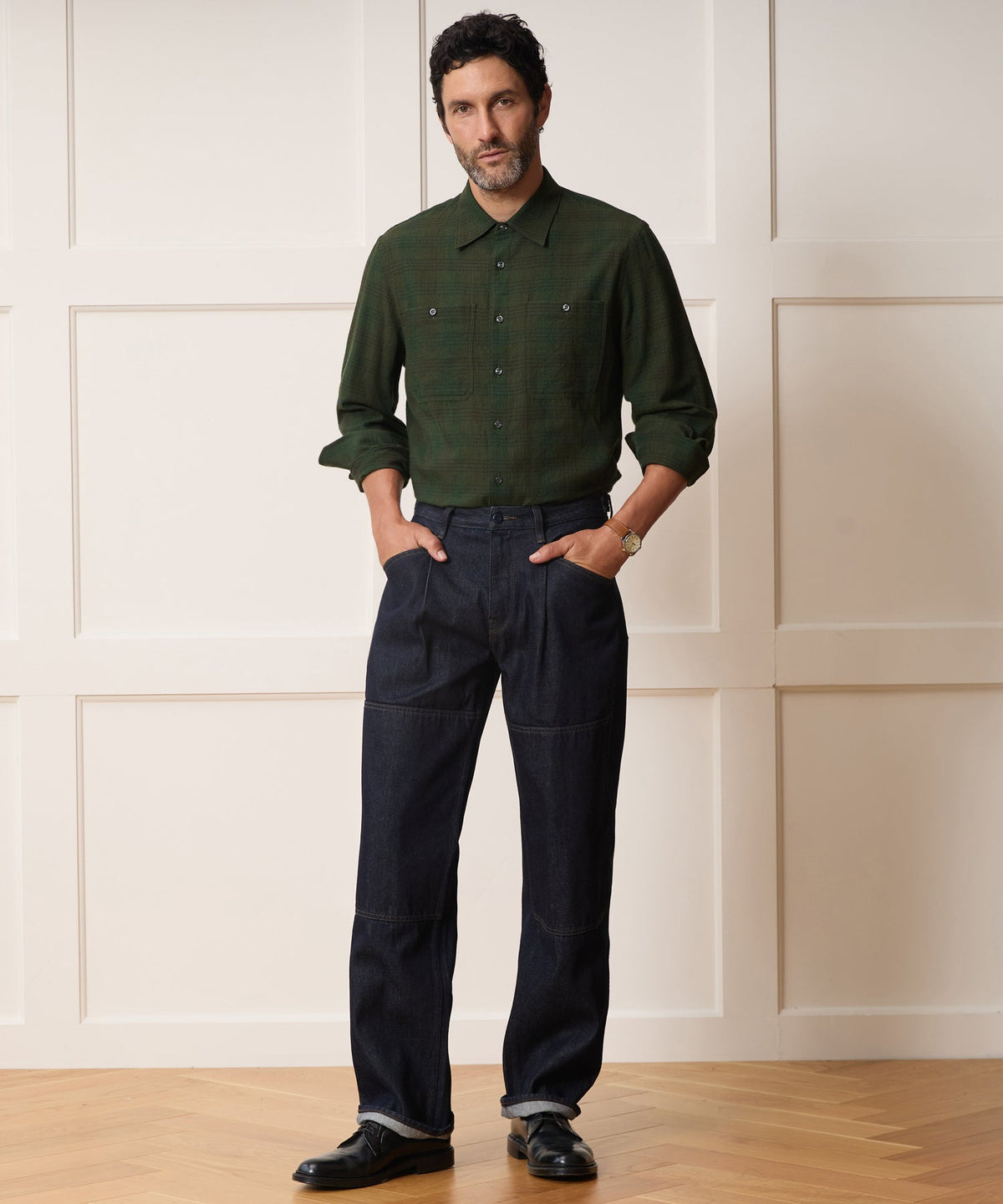Crepe Country Shirt - Essex Green