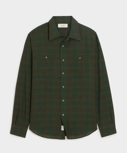 Crepe Country Shirt - Essex Green