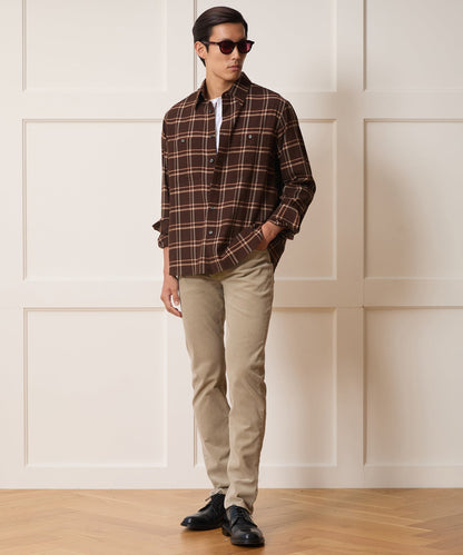 Crepe Country Shirt - Dark Brown