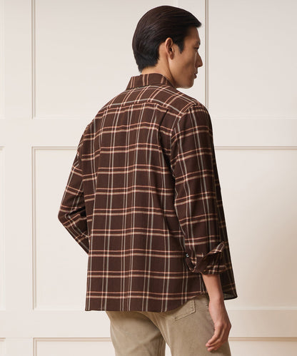 Crepe Country Shirt - Dark Brown