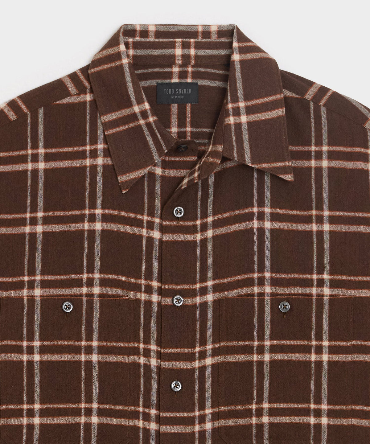 Crepe Country Shirt - Dark Brown