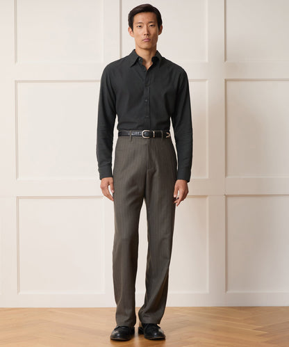 Cotton-Cashmere Sport Shirt - Charcoal