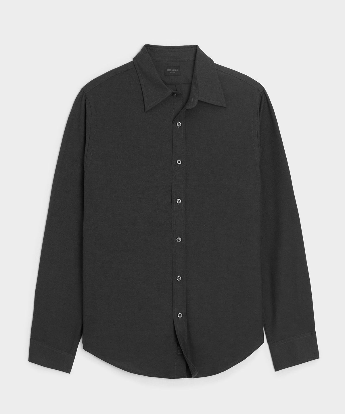 Cotton-Cashmere Sport Shirt - Charcoal