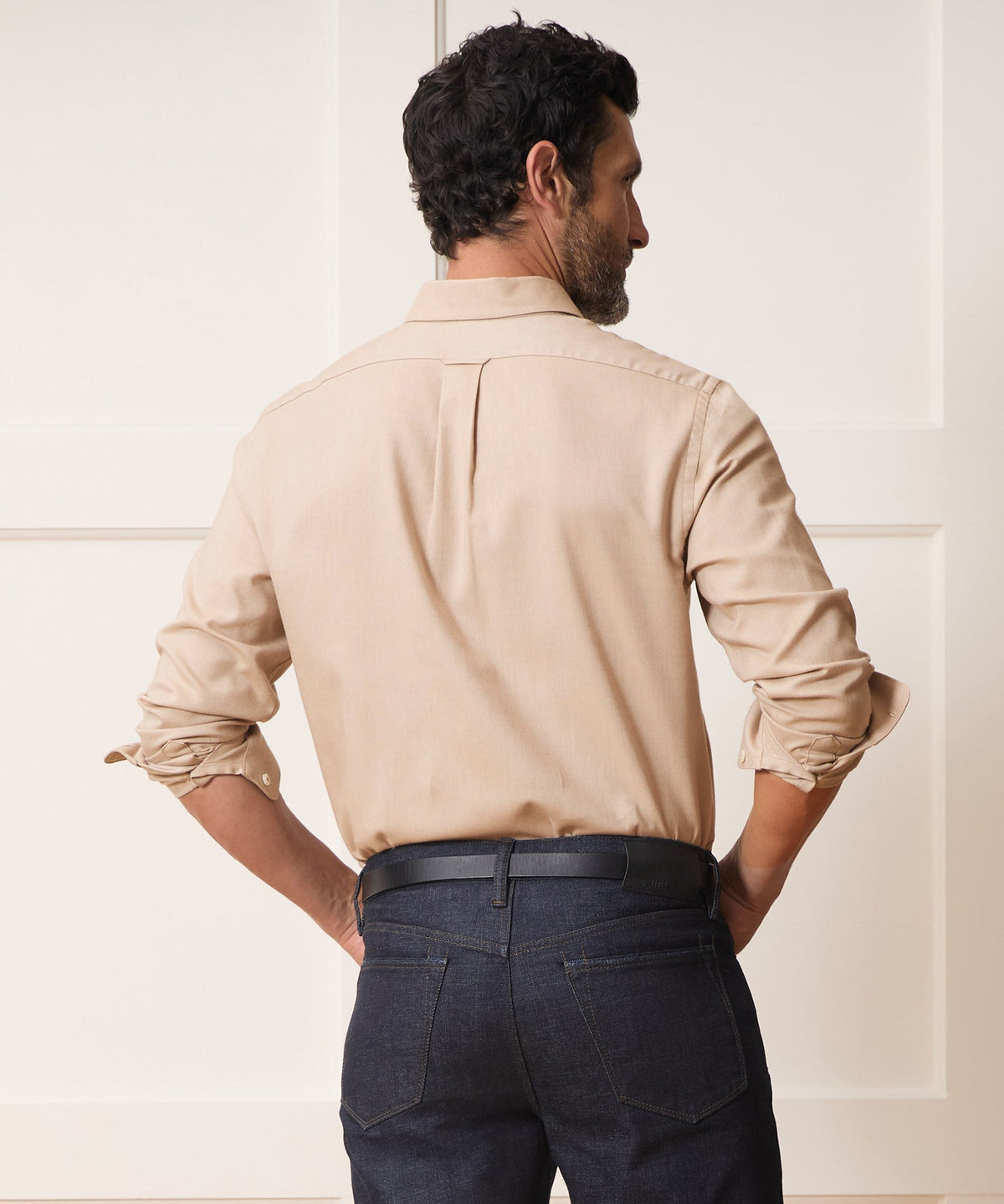 Cotton-Cashmere Sport Shirt - Cream