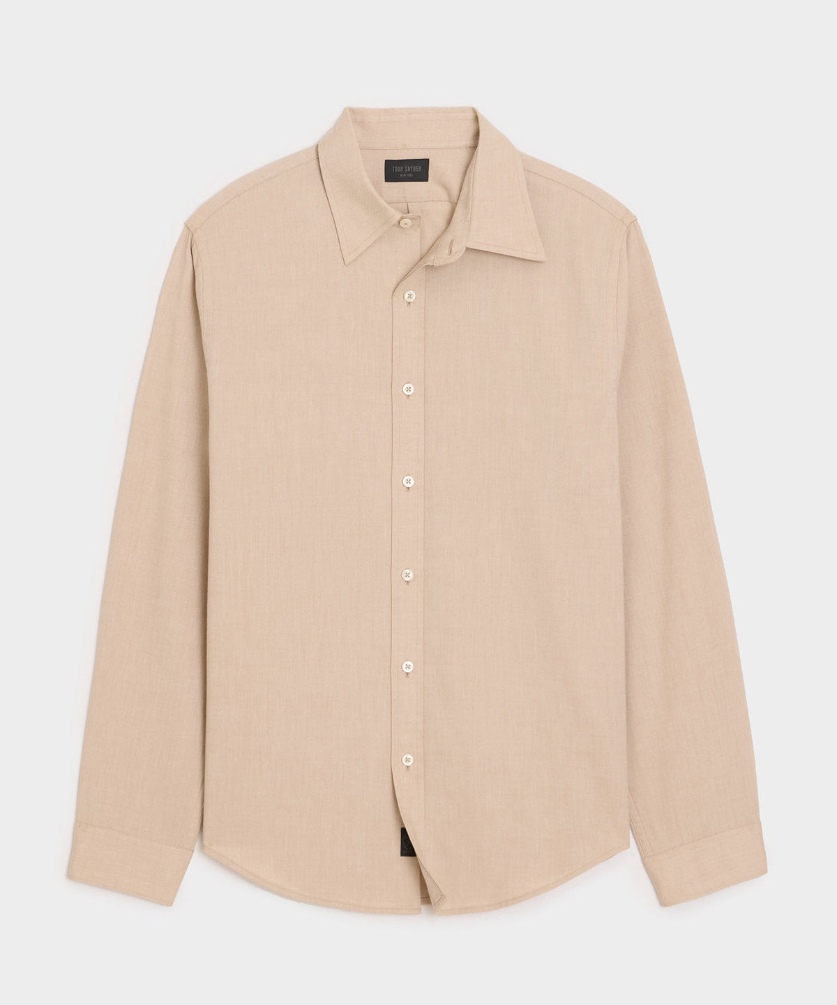 Cotton-Cashmere Sport Shirt - Cream