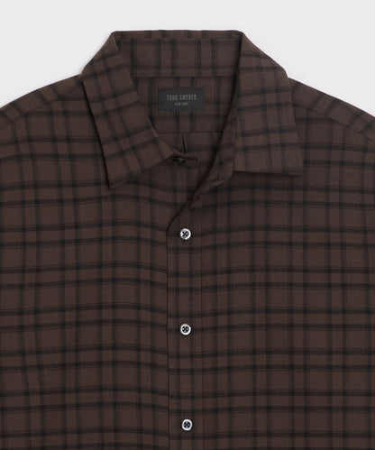 Cotton-Cashmere Sport Shirt - Caviar