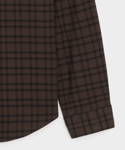Cotton-Cashmere Sport Shirt - Caviar