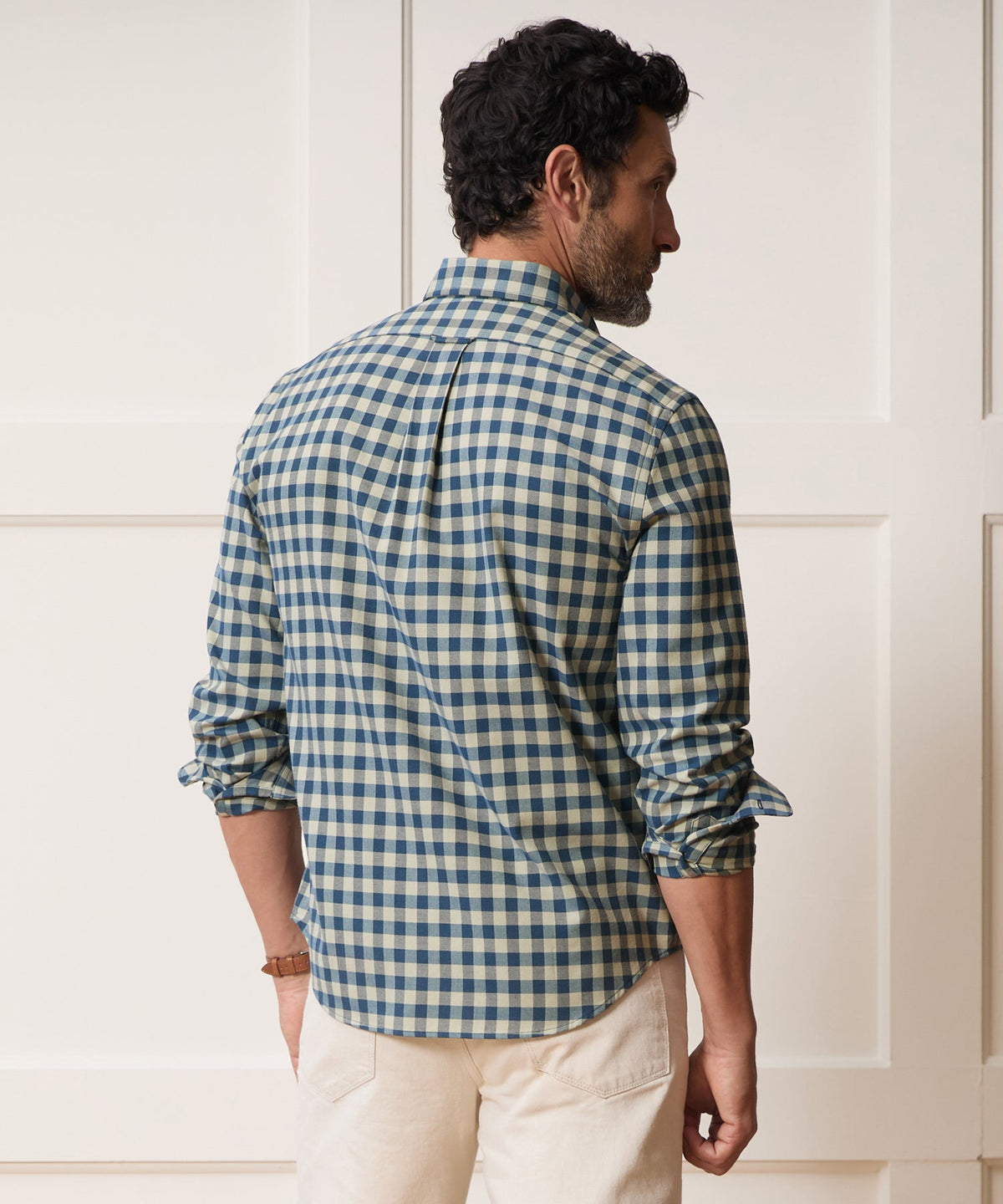 Cotton-Cashmere Sport Shirt - Blue
