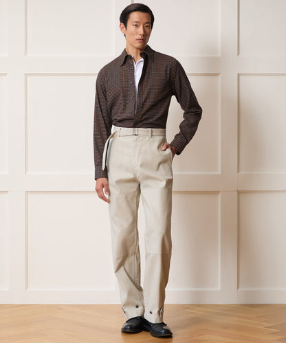 Cotton-Cashmere Sport Shirt - Brown