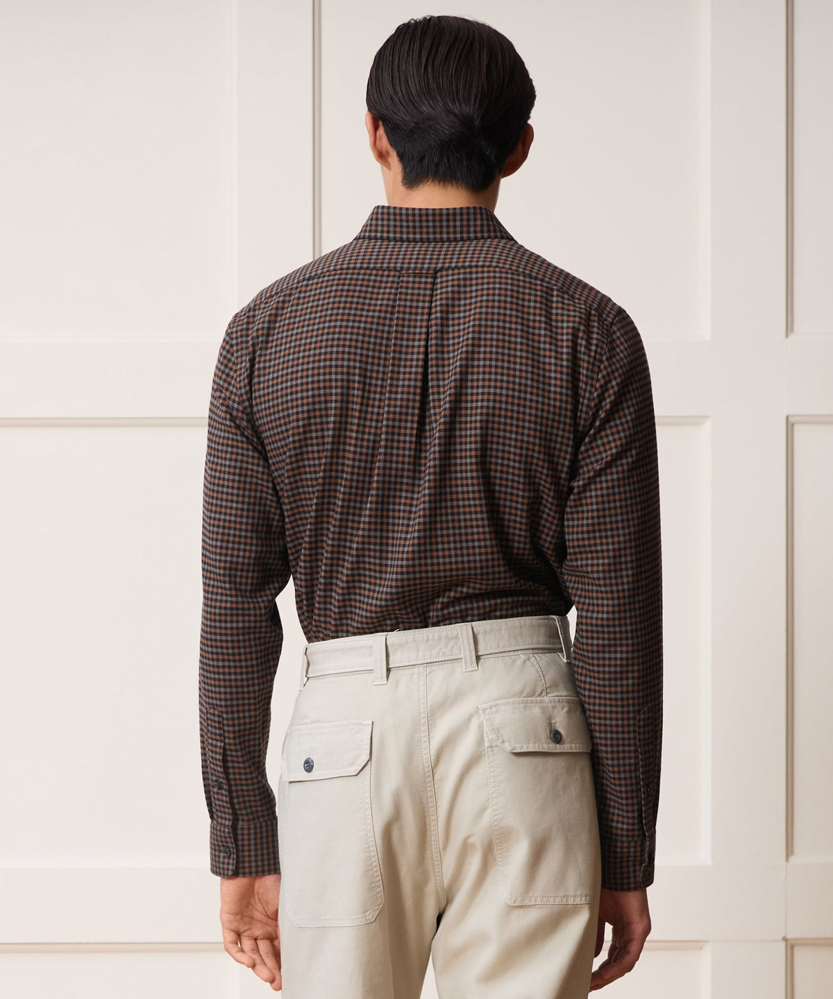 Cotton-Cashmere Sport Shirt - Brown