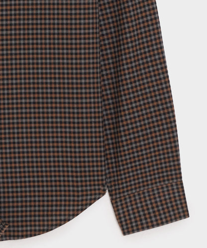 Cotton-Cashmere Sport Shirt - Brown