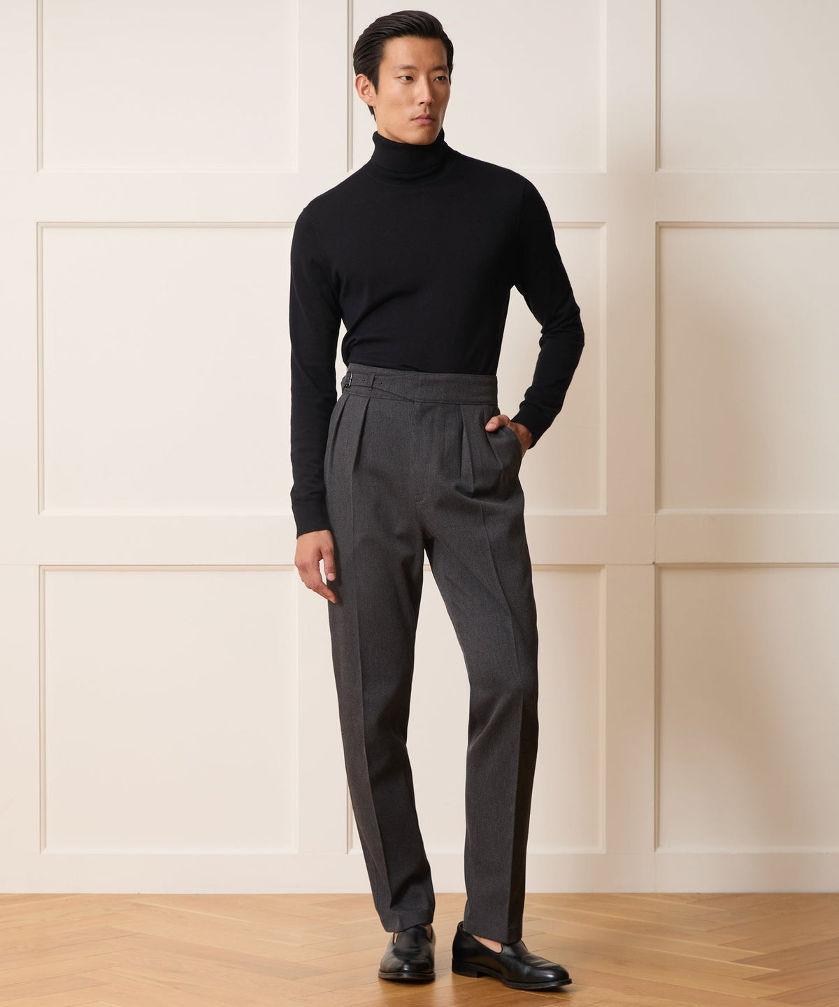 Silk-Cashmere Turtleneck Sweater - Black