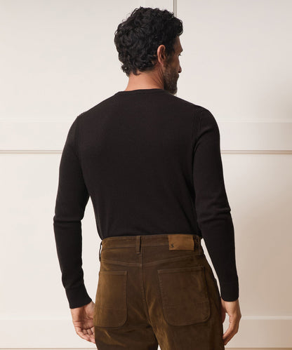 Cashmere Crewneck - Espresso Bean