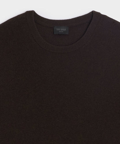 Cashmere Crewneck - Espresso Bean