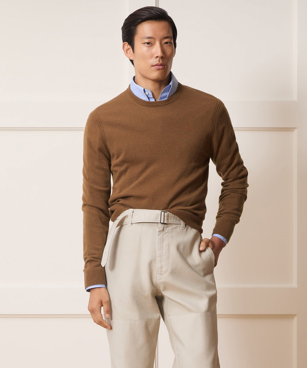 Cashmere Crewneck - Tobacco