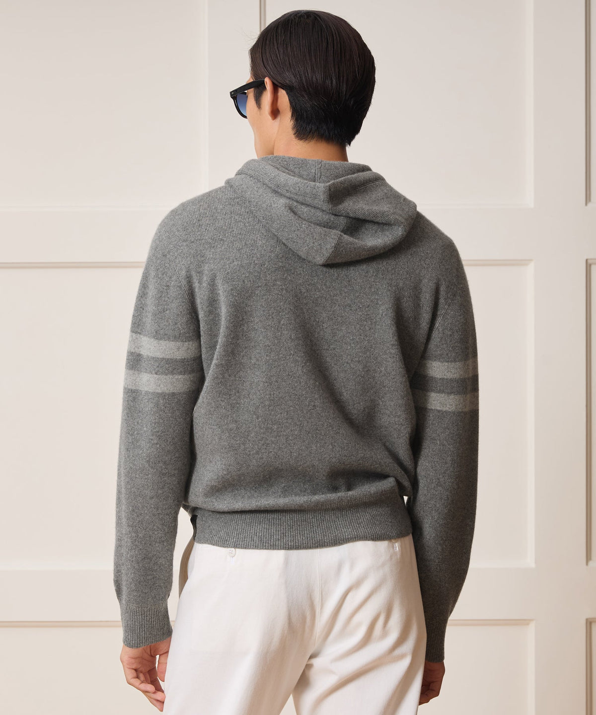 Todd Snyder x The Ohio State University™ Cashmere Hoodie - Charcoal Heather