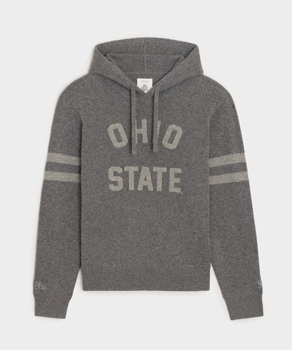 Todd Snyder x The Ohio State University™ Cashmere Hoodie - Charcoal Heather