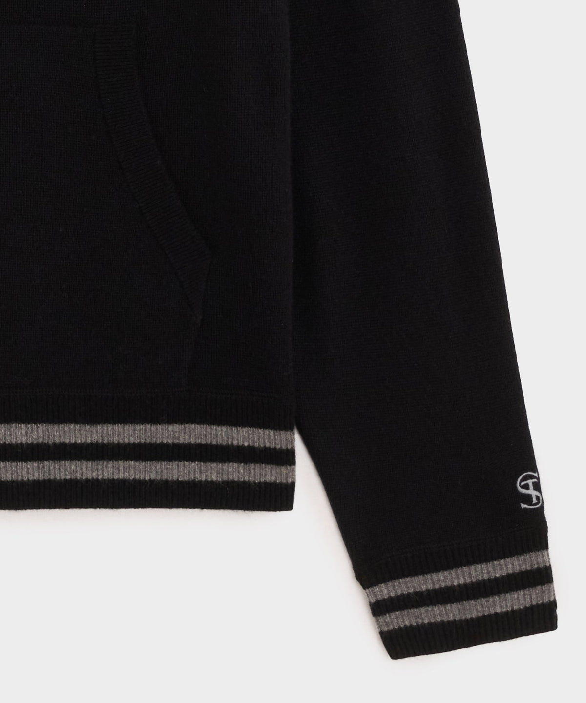 Todd Snyder x The Ohio State University™ Cashmere Full-Zip Sweater - Pitch Black
