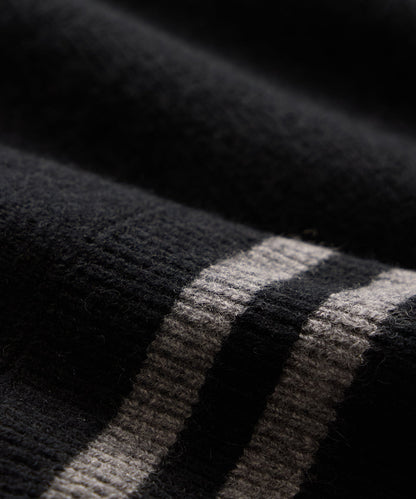 Todd Snyder x The Ohio State University™ Cashmere Full-Zip Sweater - Pitch Black