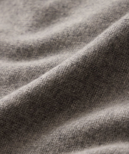 Todd Snyder x The Ohio State University™ Cashmere Quarter-Zip Sweater - Light Grey Heather