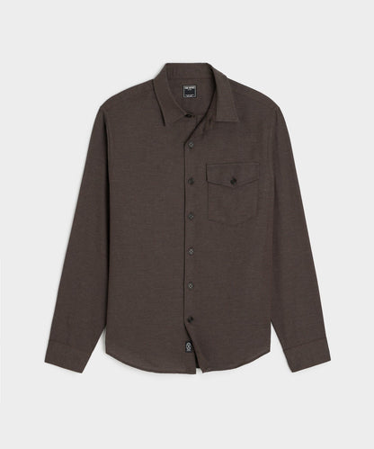 Cotton-Cashmere Lodge Shirt - Brown