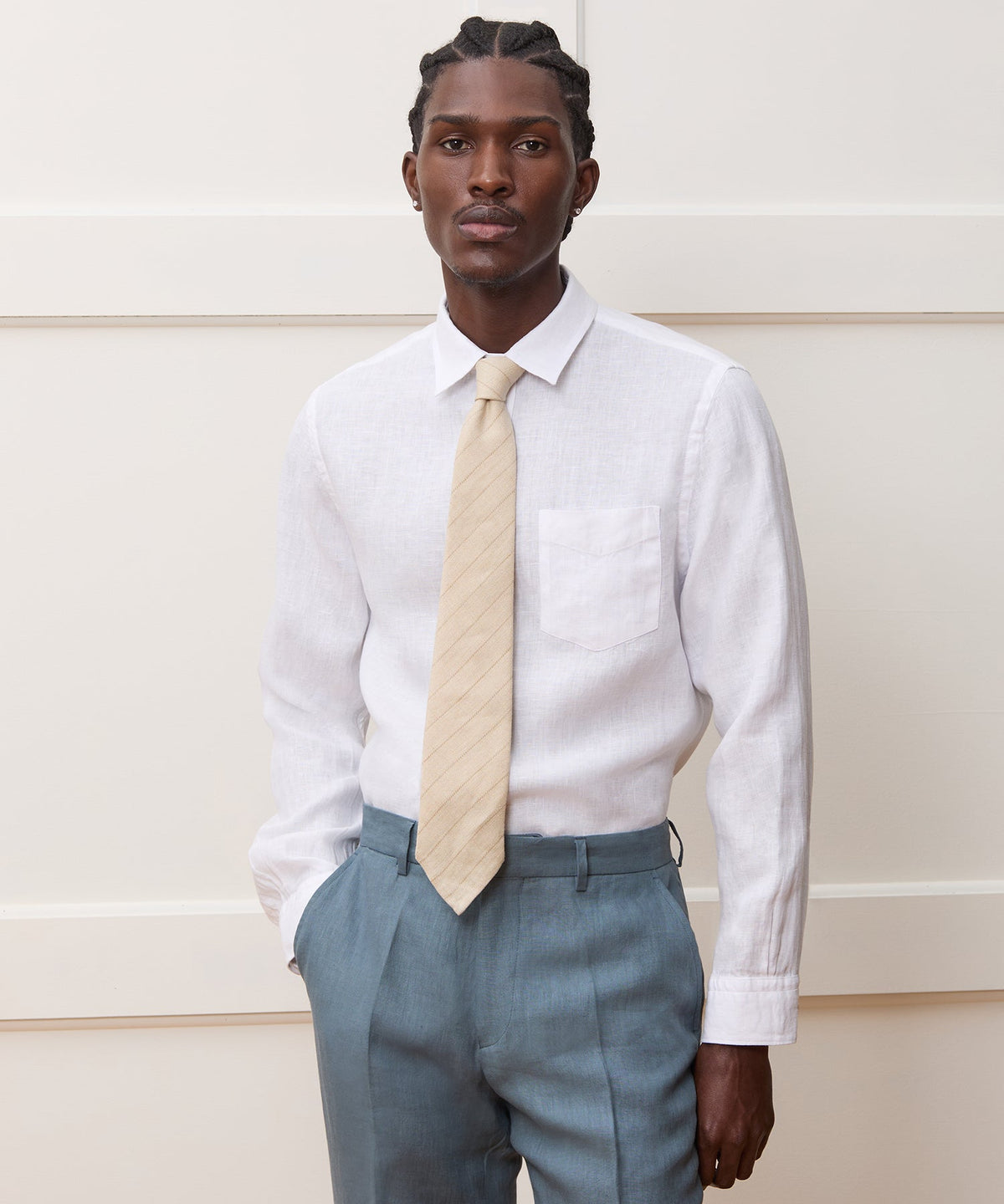 Sea Soft Irish Linen Shirt - White