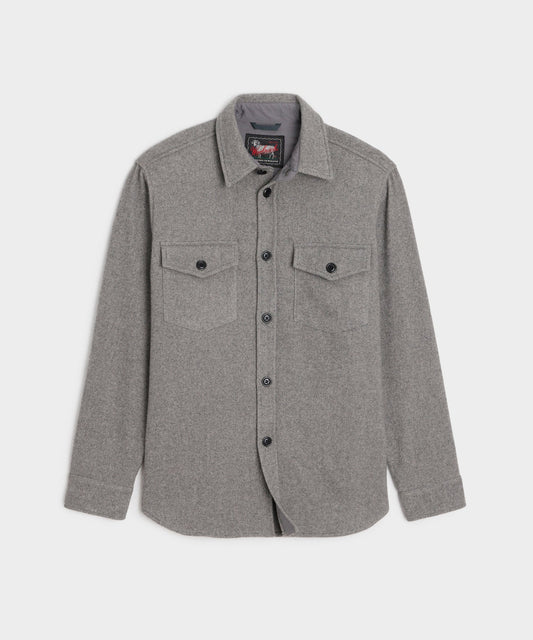 Todd Snyder X Woolrich Cashmere Shirt Jacket - Grey