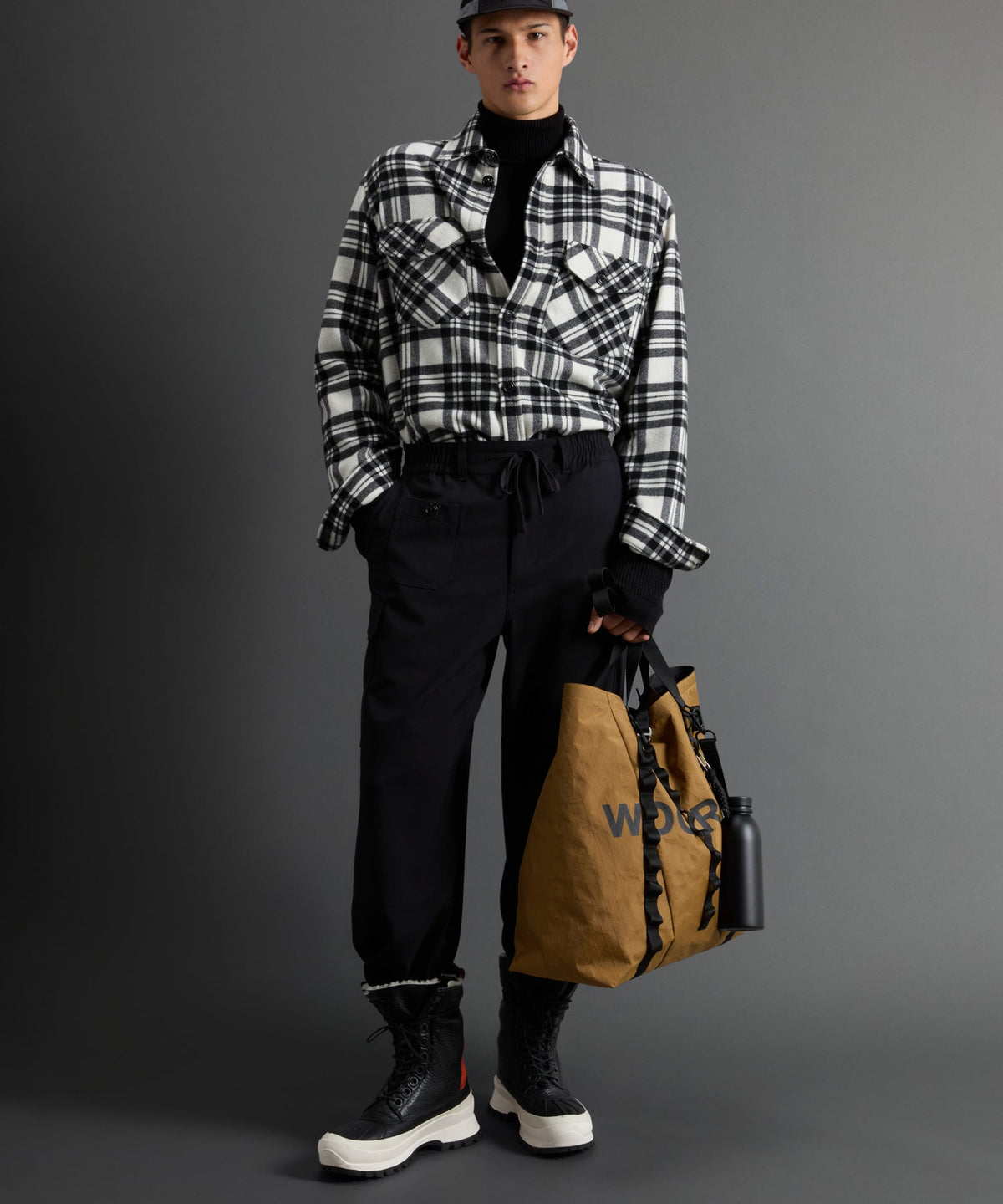 Todd Snyder X Woolrich Cashmere Shirt Jacket - Black
