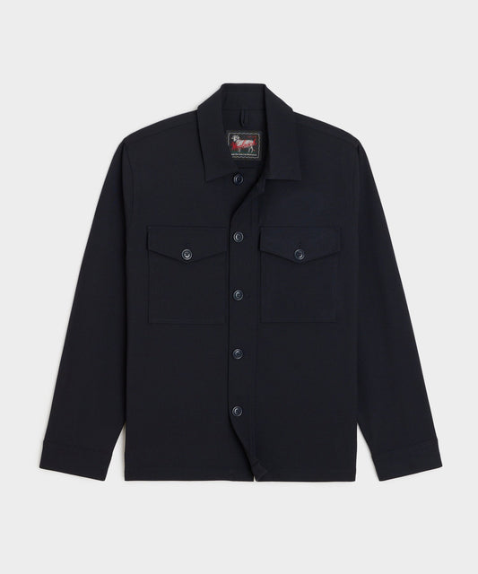 Todd Snyder X Woolrich Twill Camp Shirt - Navy
