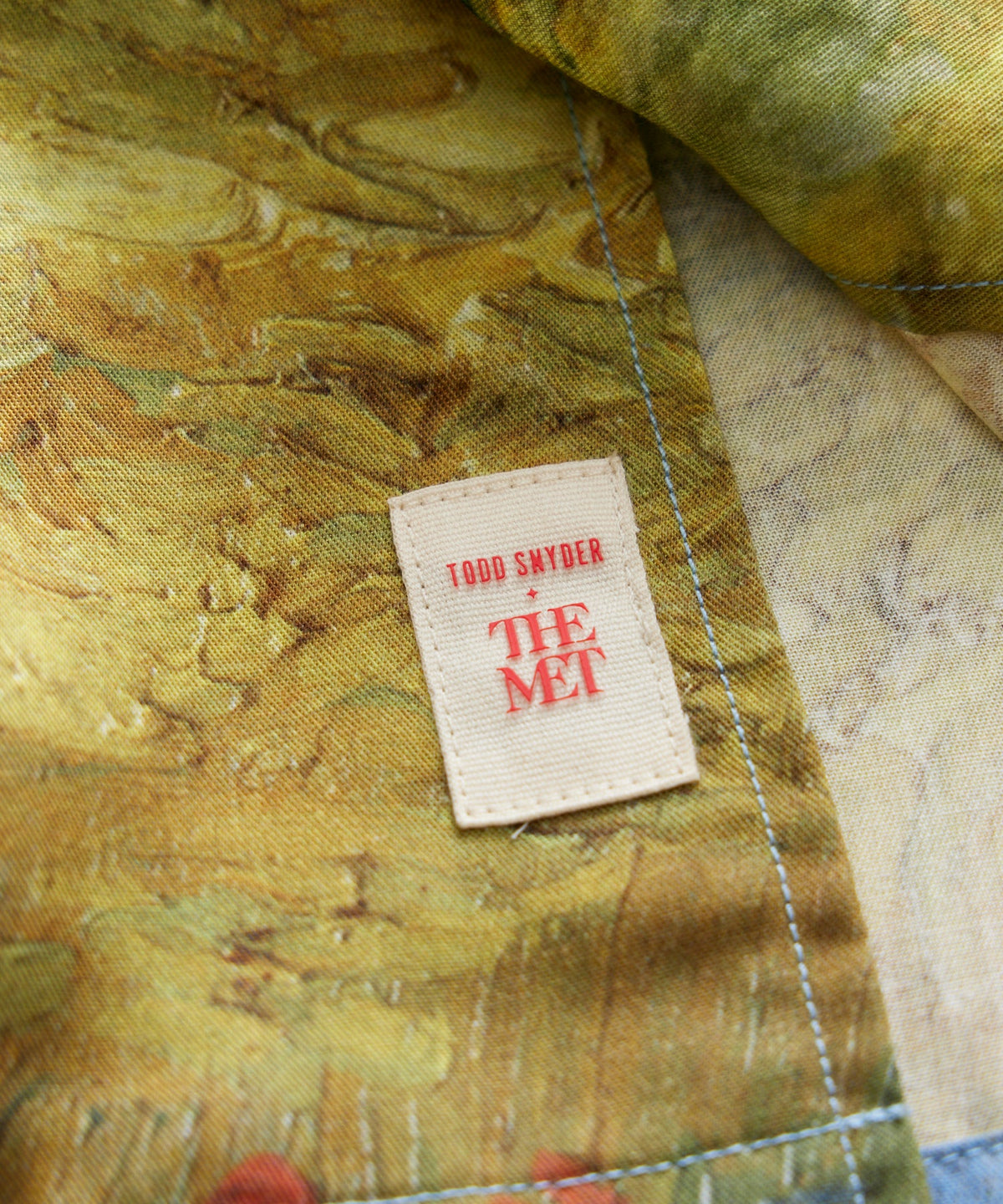 Todd Snyder x The Met Van Gogh Wheat Field With Cypresses Cabana Shirt - Blue