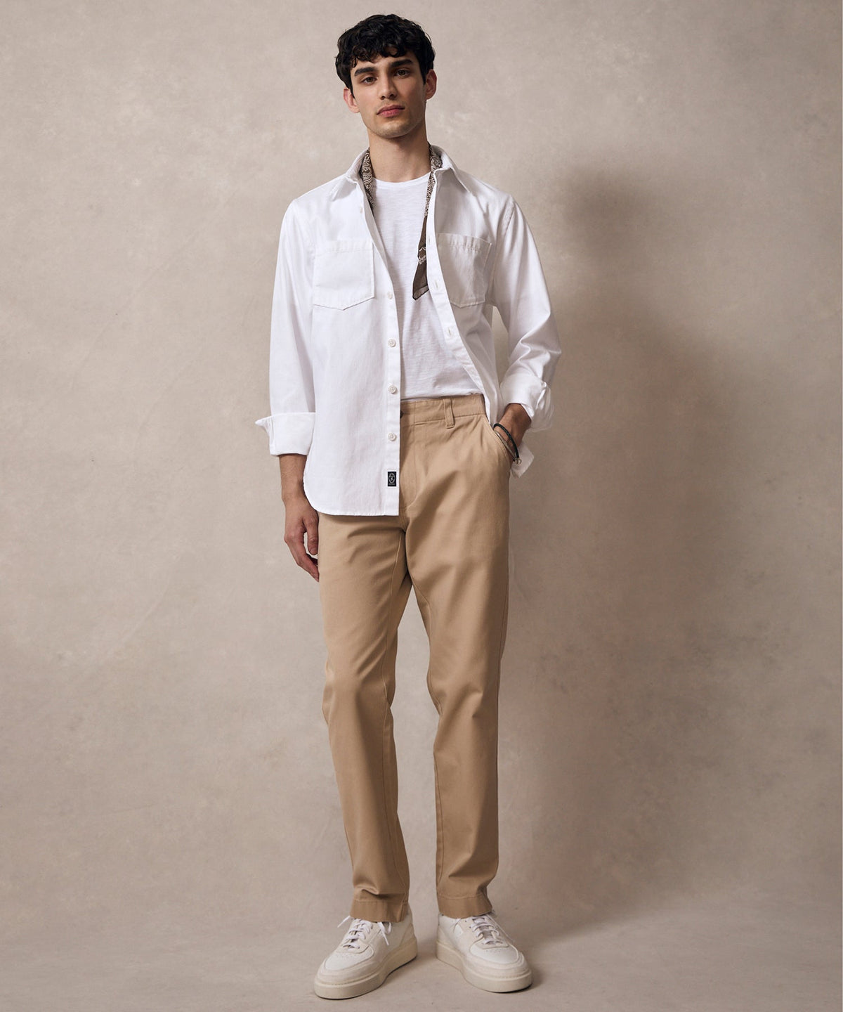 Classic Fit Denim Overshirt - Canvas