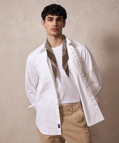 Classic Fit Denim Overshirt - Canvas