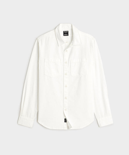 Classic Fit Denim Overshirt - Canvas