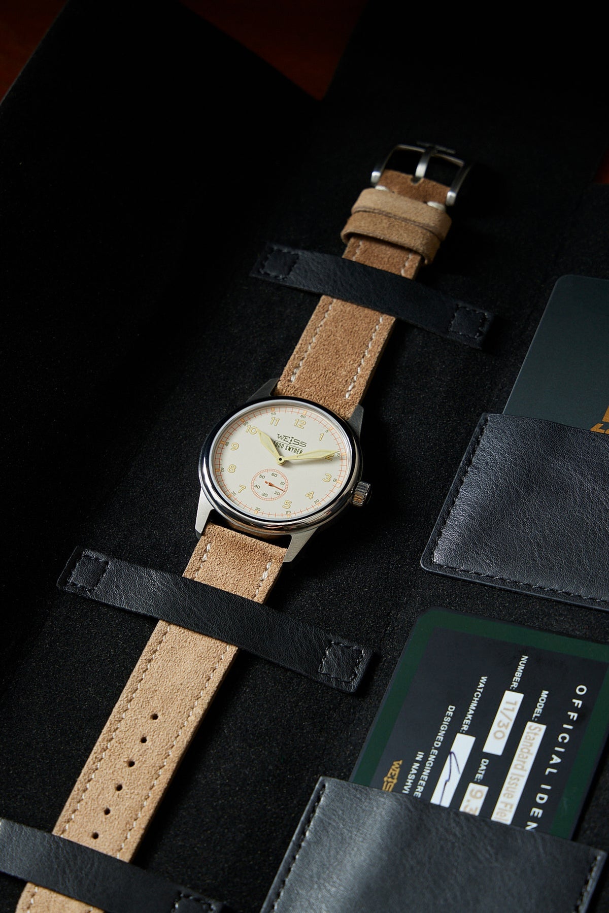Todd Snyder x Weiss Watch Company 38MM Standard Issue Watch - Tan