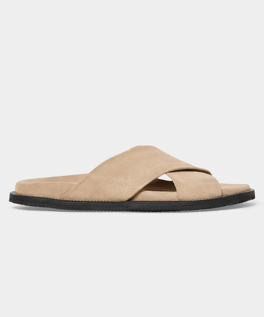 Nomad Suede Crossover Sandal - Sand