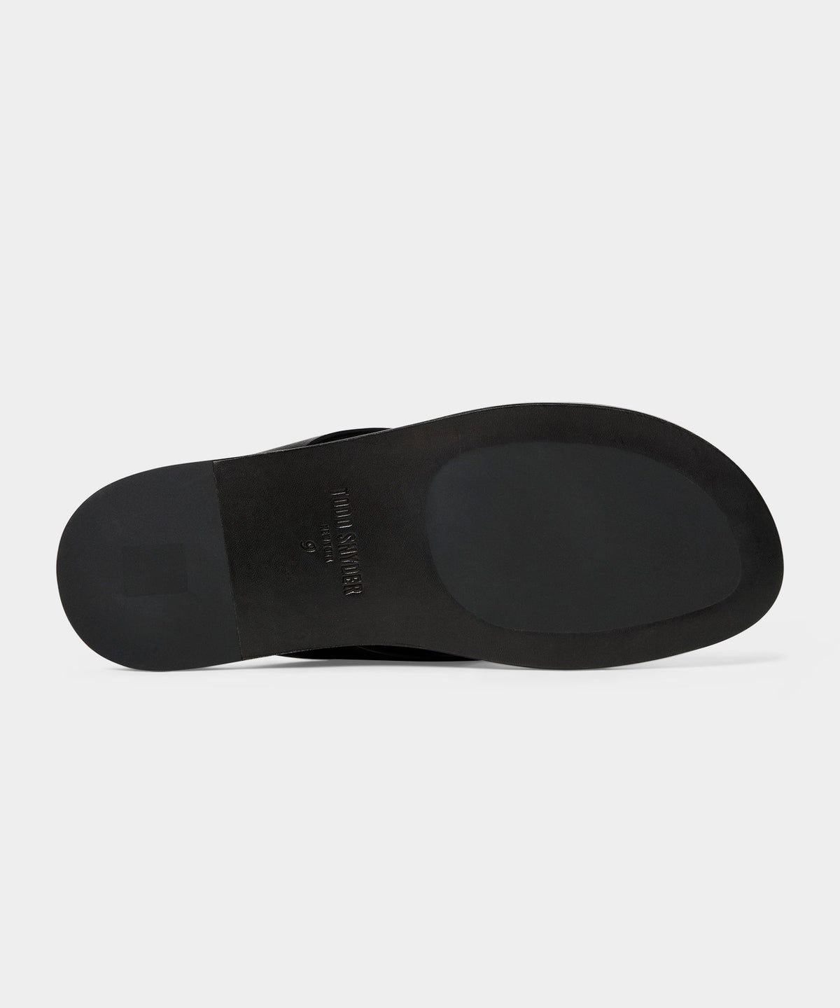 Porto Leather Crossover Sandal - Black