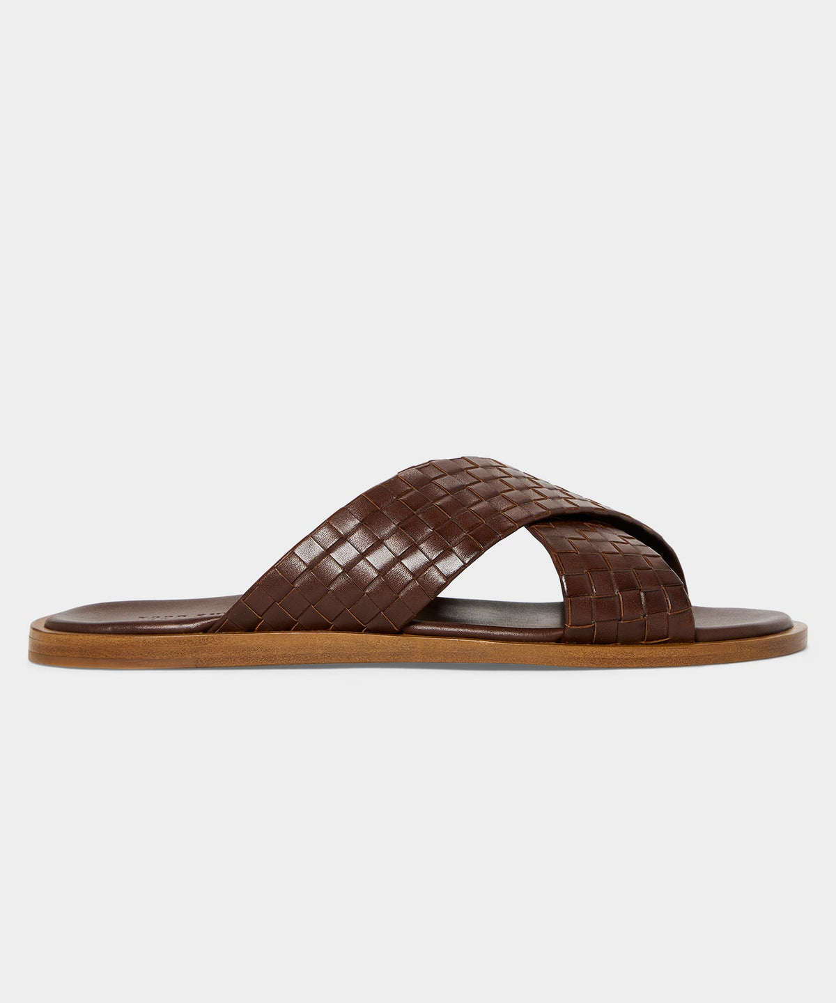 Porto Woven Leather Sandal - Brown