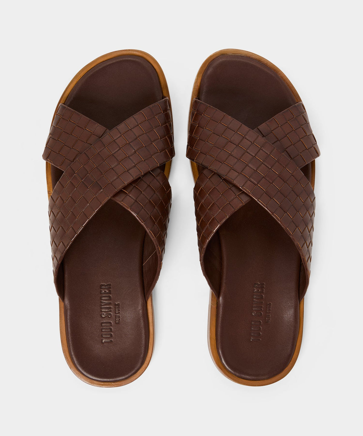 Porto Woven Leather Sandal - Brown