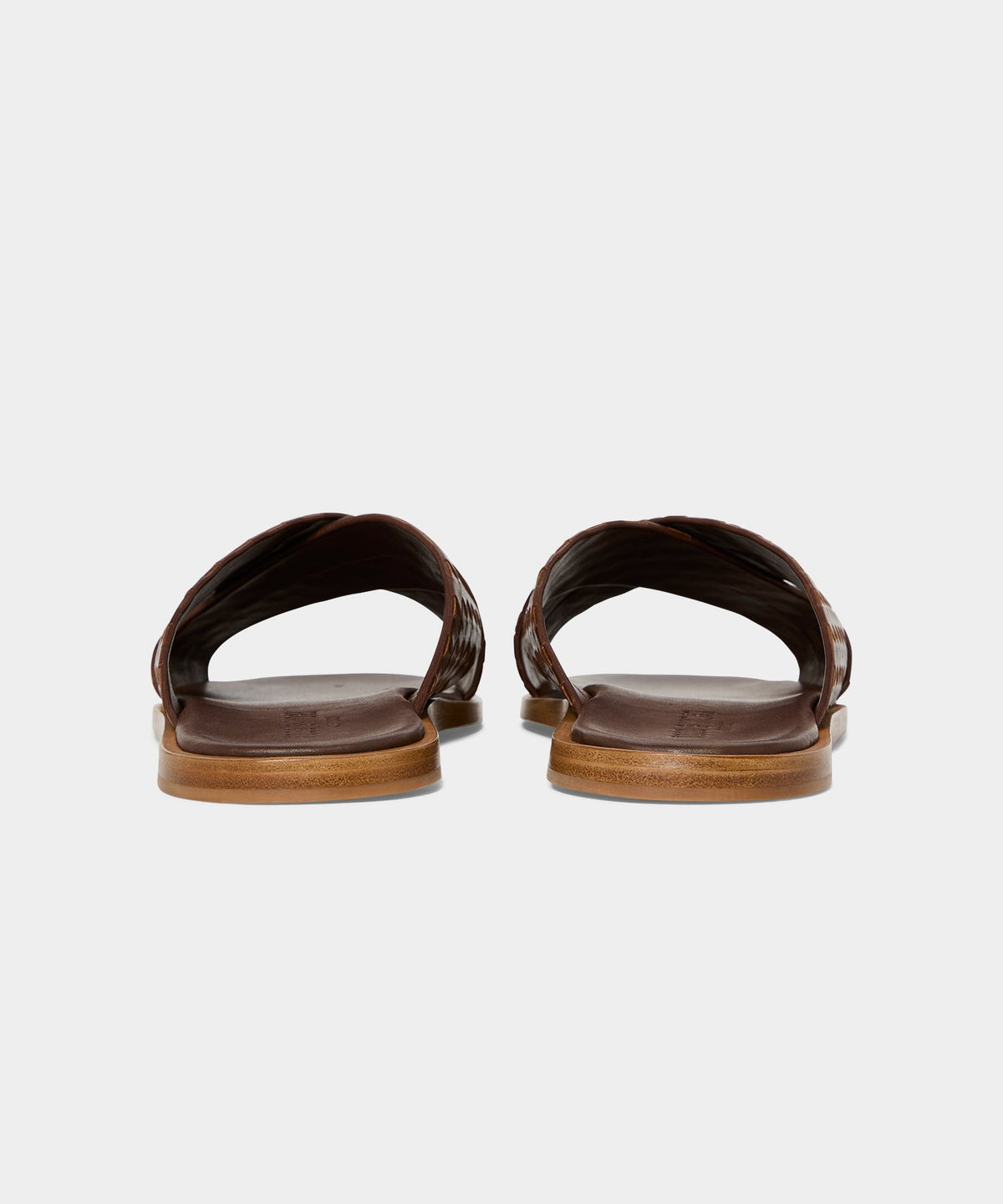 Porto Woven Leather Sandal - Brown