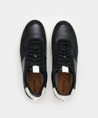 Tuscan Leather Court Shoe - Black
